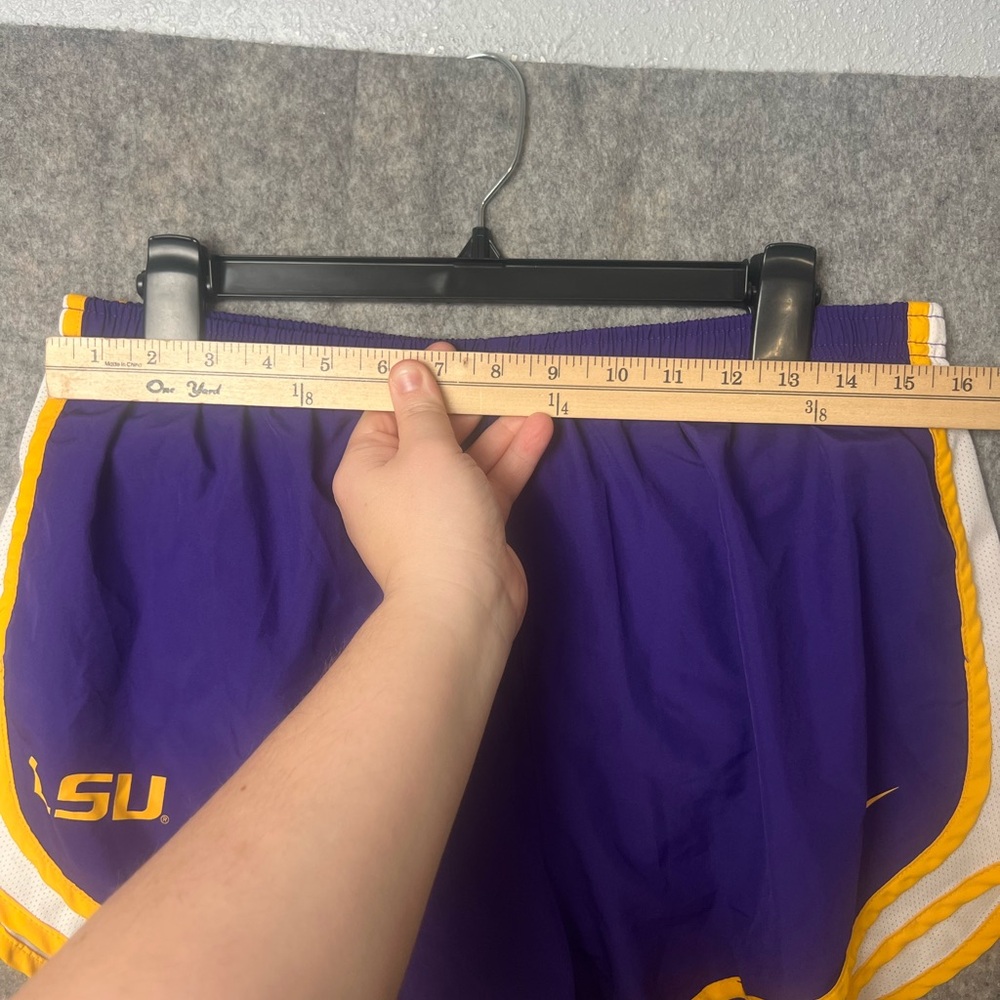 Nike Women’s Purple & Gold Athletic Shorts - LSU Logo - Picture 4 of 7